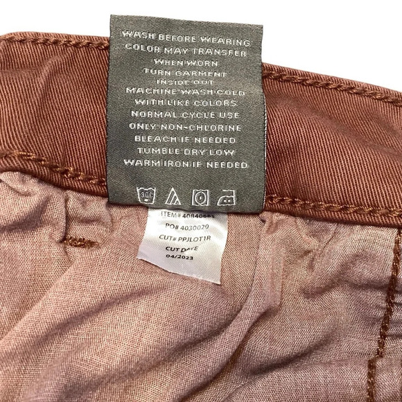 Torrid Pants Women Sz 2X Brown Cargo Straight Leg Pockets Mid-rise Twill Pull On - Picture 11 of 11